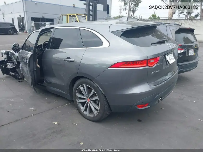 2017 Jaguar F-Pace 35T Prestige VIN: SADCK2BV7HA063182 Lot: 45243166