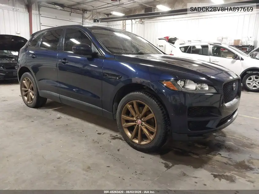 2017 Jaguar F-Pace 35T Prestige VIN: SADCK2BV8HA897669 Lot: 45263420