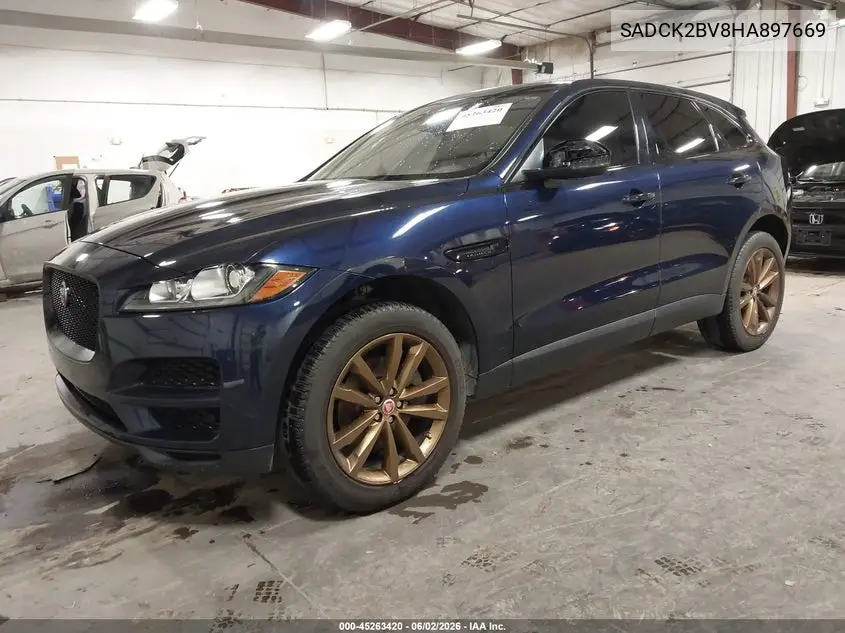 2017 Jaguar F-Pace 35T Prestige VIN: SADCK2BV8HA897669 Lot: 45263420