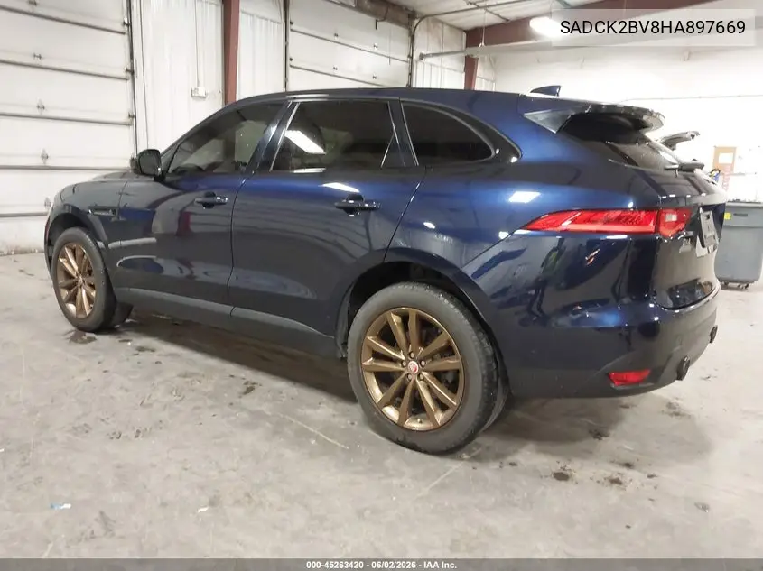 2017 Jaguar F-Pace 35T Prestige VIN: SADCK2BV8HA897669 Lot: 45263420