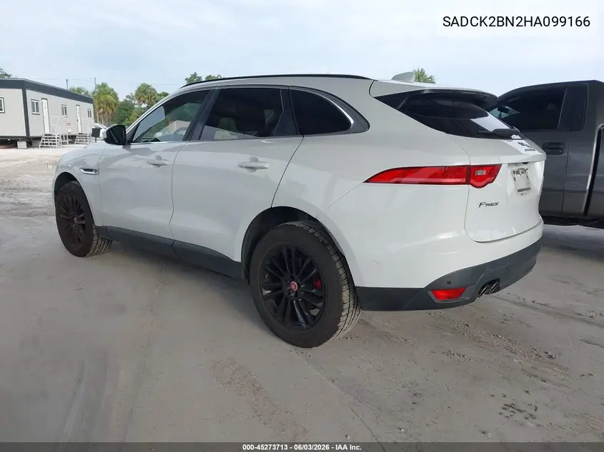 2017 Jaguar F-Pace 20D Prestige VIN: SADCK2BN2HA099166 Lot: 45273713