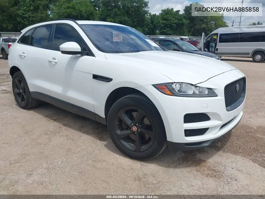2017 Jaguar F-Pace 35T Prestige VIN: SADCK2BV6HA885858 Lot: 45339858
