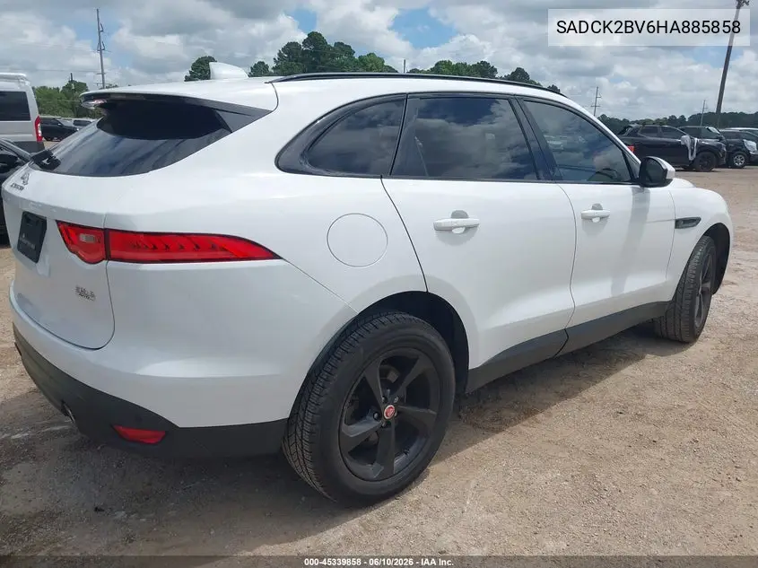 2017 Jaguar F-Pace 35T Prestige VIN: SADCK2BV6HA885858 Lot: 45339858