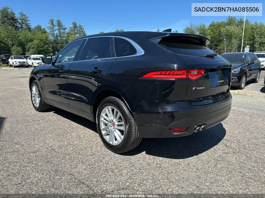 2017 Jaguar F-Pace Prestige VIN: SADCK2BN7HA085506 Lot: 45351243