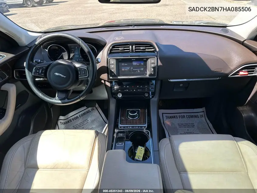 2017 Jaguar F-Pace Prestige VIN: SADCK2BN7HA085506 Lot: 45351243