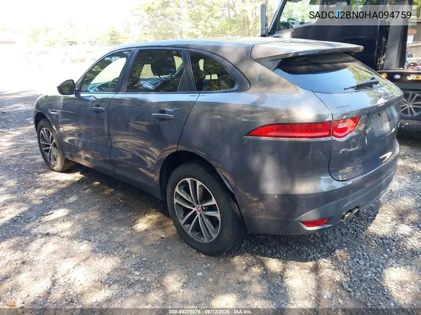 2017 Jaguar F-Pace 20D Premium VIN: SADCJ2BN0HA094759 Lot: 45375076