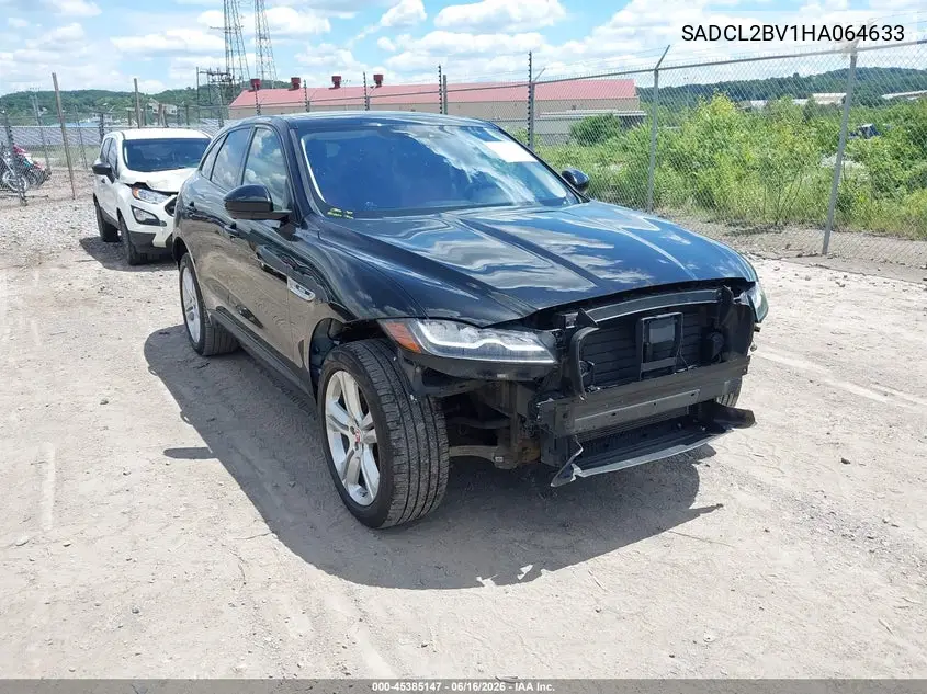 2017 Jaguar F-Pace 35T R-Sport VIN: SADCL2BV1HA064633 Lot: 45385147