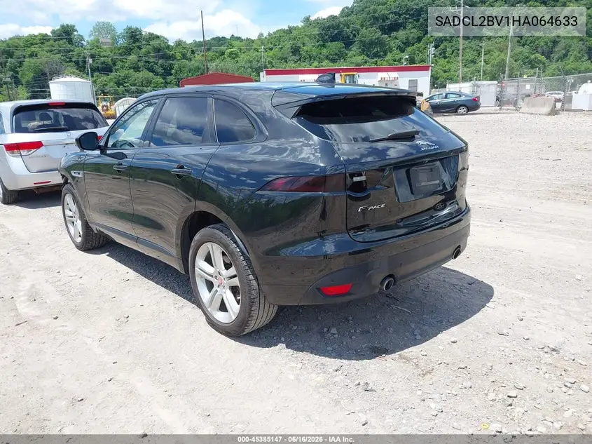 2017 Jaguar F-Pace 35T R-Sport VIN: SADCL2BV1HA064633 Lot: 45385147