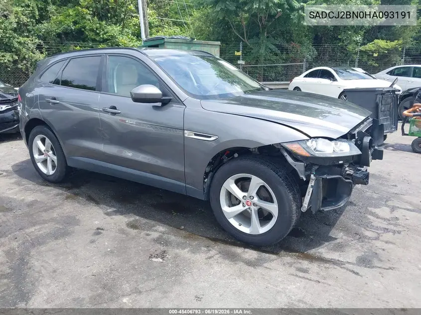 2017 Jaguar F-Pace 20D Premium VIN: SADCJ2BN0HA093191 Lot: 45406793