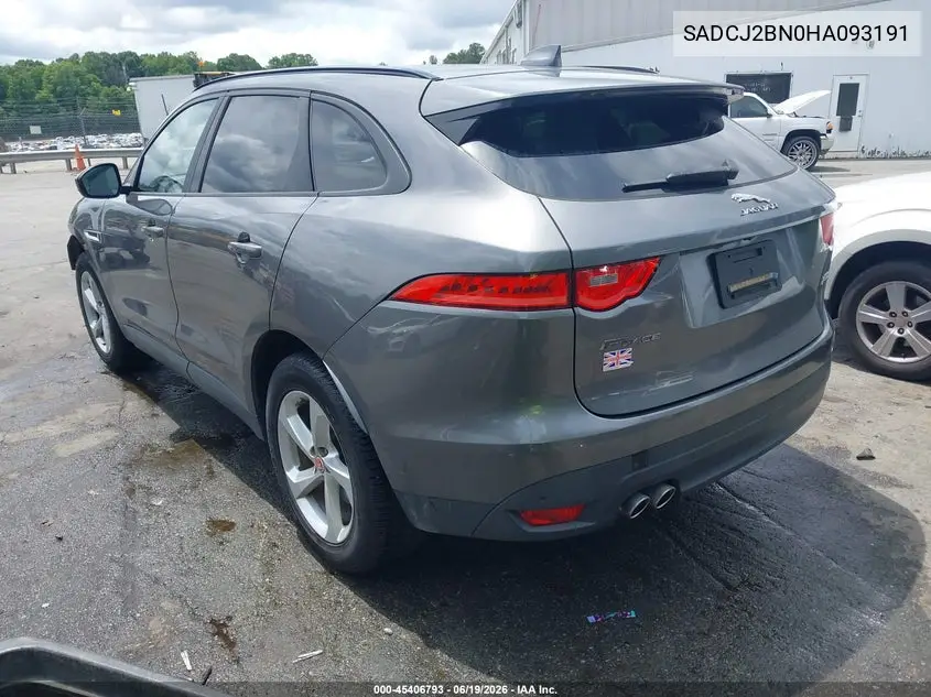2017 Jaguar F-Pace 20D Premium VIN: SADCJ2BN0HA093191 Lot: 45406793