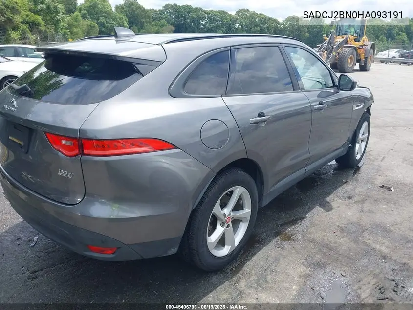 2017 Jaguar F-Pace 20D Premium VIN: SADCJ2BN0HA093191 Lot: 45406793