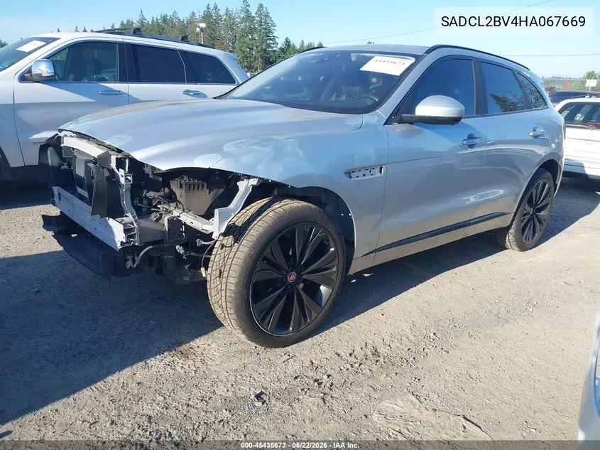 2017 Jaguar F-Pace 35T R-Sport VIN: SADCL2BV4HA067669 Lot: 45435673