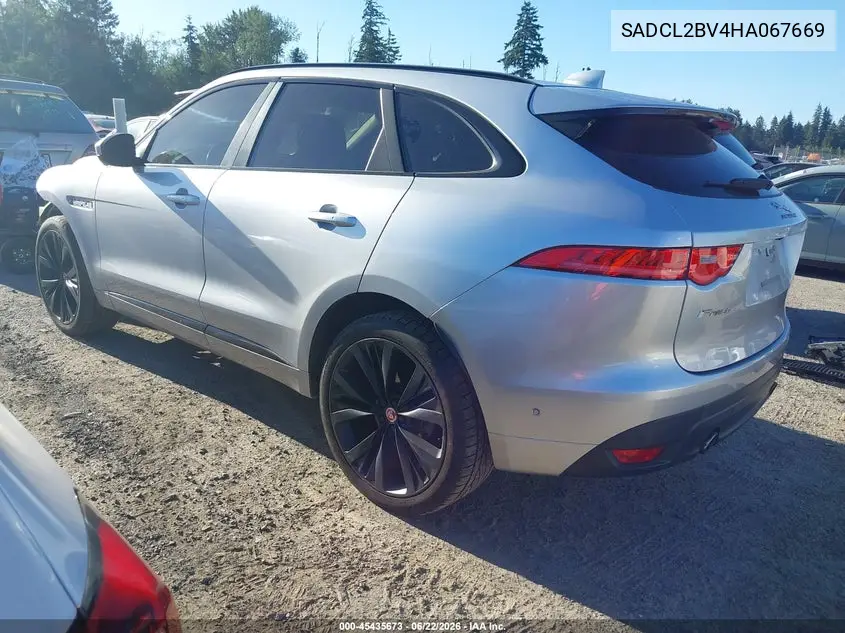 2017 Jaguar F-Pace 35T R-Sport VIN: SADCL2BV4HA067669 Lot: 45435673