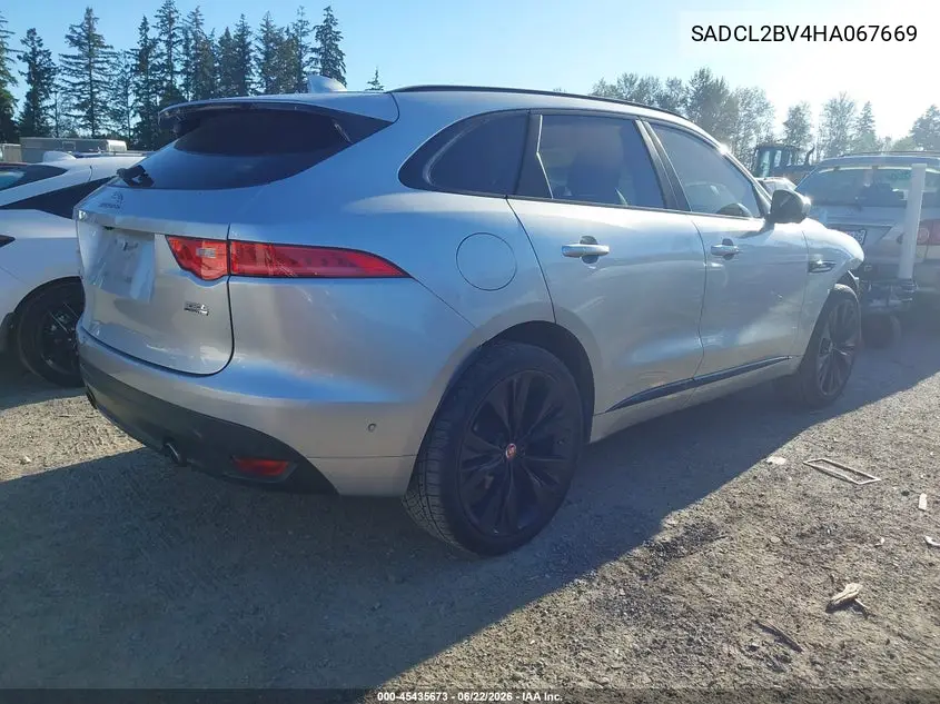 2017 Jaguar F-Pace 35T R-Sport VIN: SADCL2BV4HA067669 Lot: 45435673