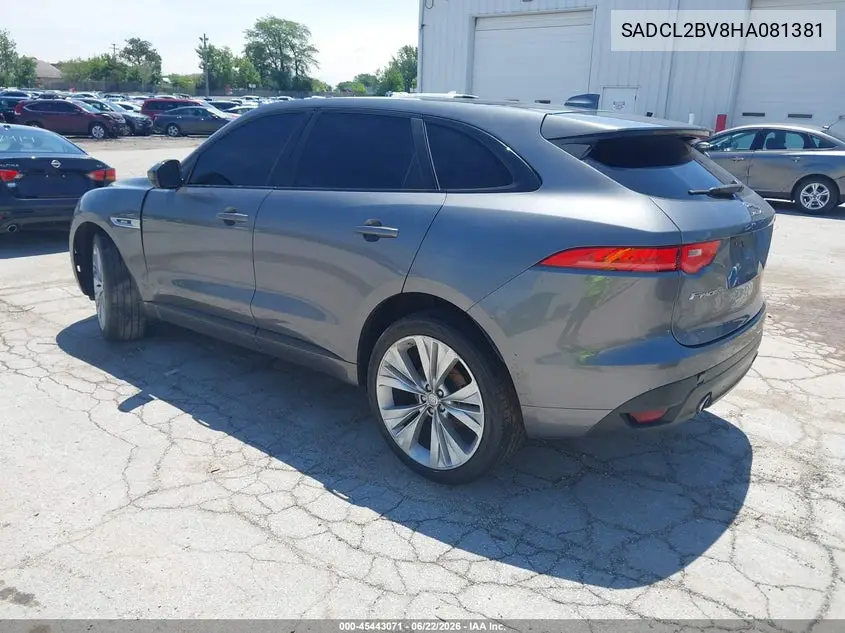 2017 Jaguar F-Pace 35T R-Sport VIN: SADCL2BV8HA081381 Lot: 45443071