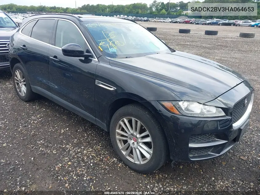 2017 Jaguar F-Pace 35T Prestige VIN: SADCK2BV3HA064653 Lot: 45457470