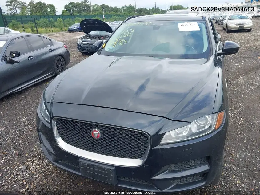 2017 Jaguar F-Pace 35T Prestige VIN: SADCK2BV3HA064653 Lot: 45457470