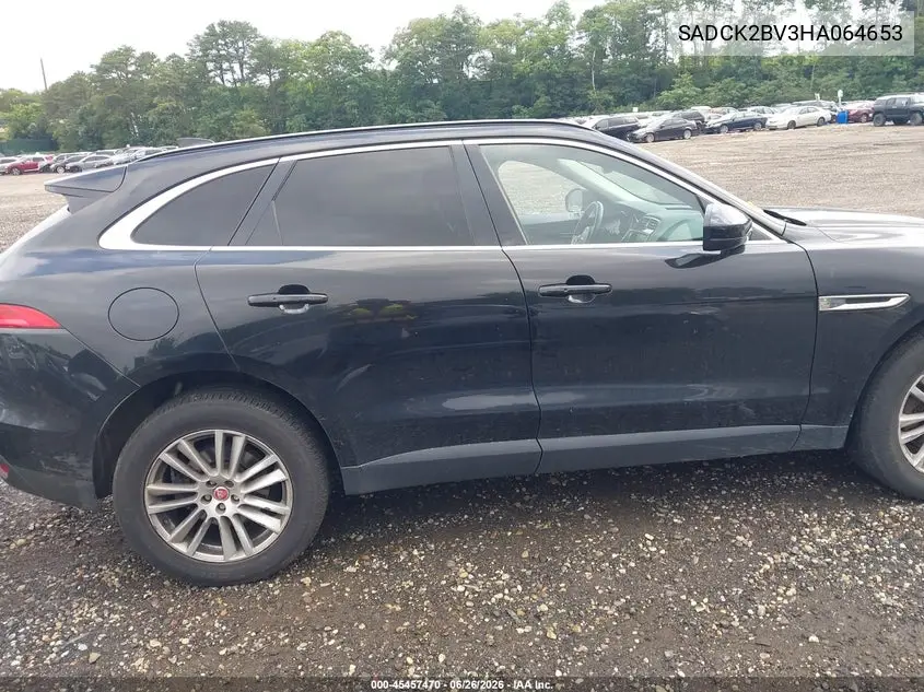 2017 Jaguar F-Pace 35T Prestige VIN: SADCK2BV3HA064653 Lot: 45457470