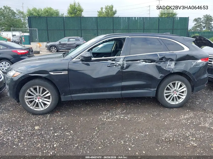 2017 Jaguar F-Pace 35T Prestige VIN: SADCK2BV3HA064653 Lot: 45457470
