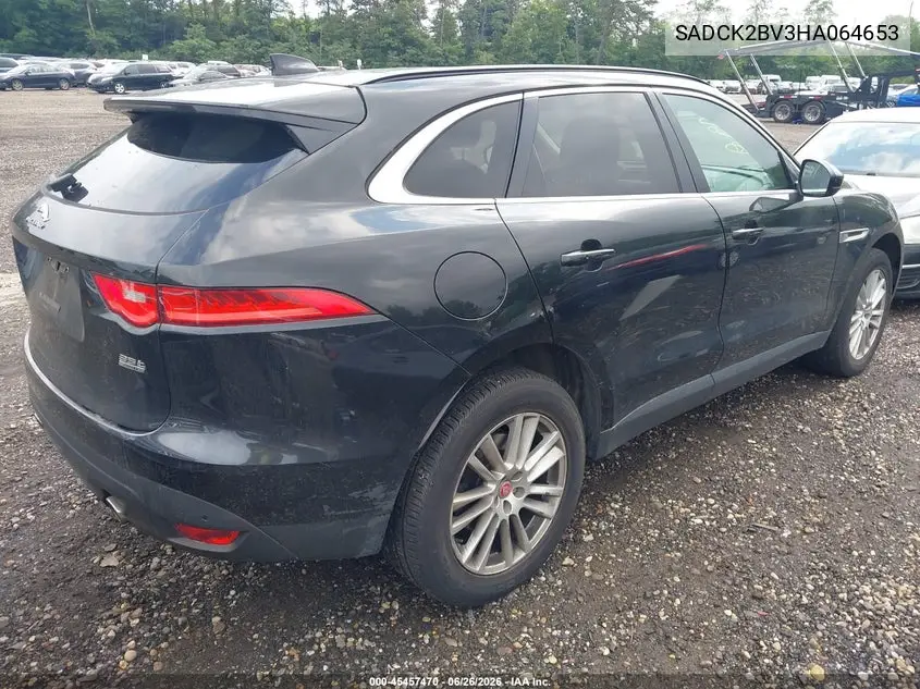 2017 Jaguar F-Pace 35T Prestige VIN: SADCK2BV3HA064653 Lot: 45457470