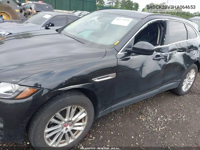 2017 Jaguar F-Pace 35T Prestige VIN: SADCK2BV3HA064653 Lot: 45457470
