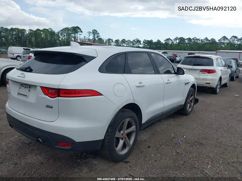 2017 Jaguar F-Pace 35T Premium VIN: SADCJ2BV5HA092120 Lot: 45527409