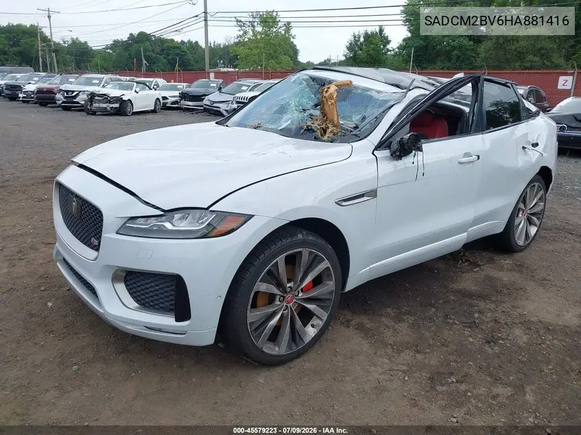 2017 Jaguar F-Pace S VIN: SADCM2BV6HA881416 Lot: 45579223