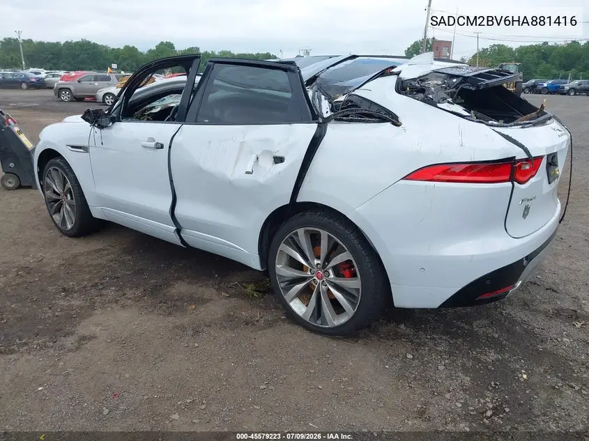 2017 Jaguar F-Pace S VIN: SADCM2BV6HA881416 Lot: 45579223