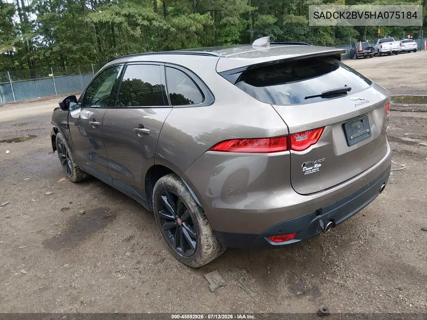 2017 Jaguar F-Pace 35T Prestige VIN: SADCK2BV5HA075184 Lot: 45592926