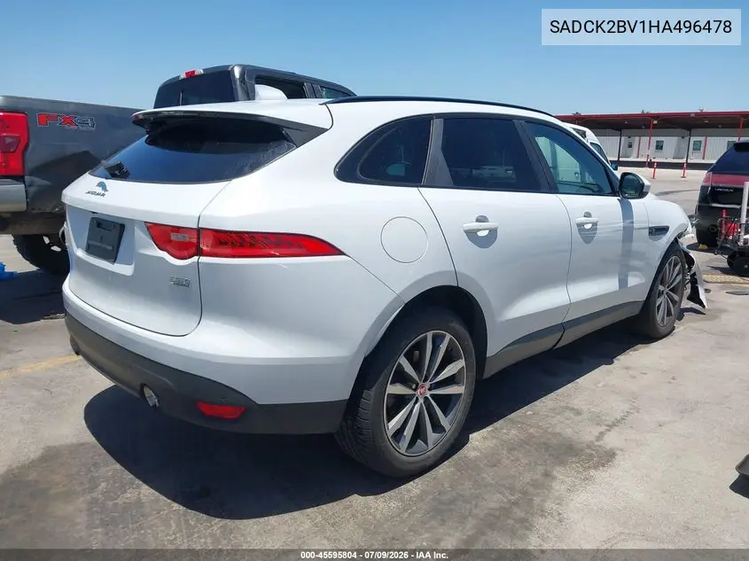 2017 Jaguar F-Pace 35T Prestige VIN: SADCK2BV1HA496478 Lot: 45595804