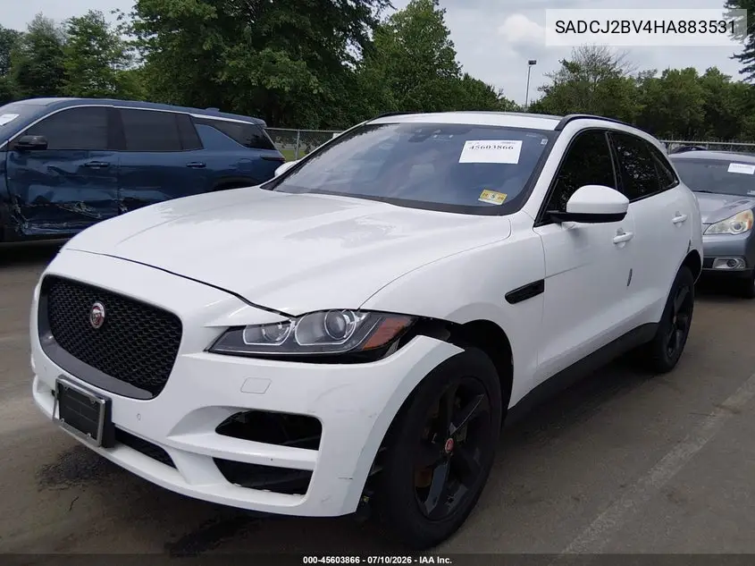 2017 Jaguar F-Pace 35T Premium VIN: SADCJ2BV4HA883531 Lot: 45603866