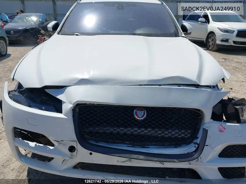 2018 Jaguar F-Pace VIN: SADCK2EV0JA249910 Lot: 12621742
