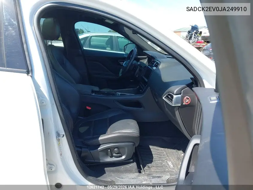 2018 Jaguar F-Pace VIN: SADCK2EV0JA249910 Lot: 12621742