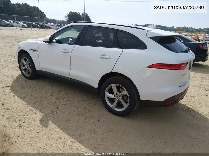 2018 Jaguar F-Pace 30T Premium VIN: SADCJ2GX3JA235730 Lot: 45151296