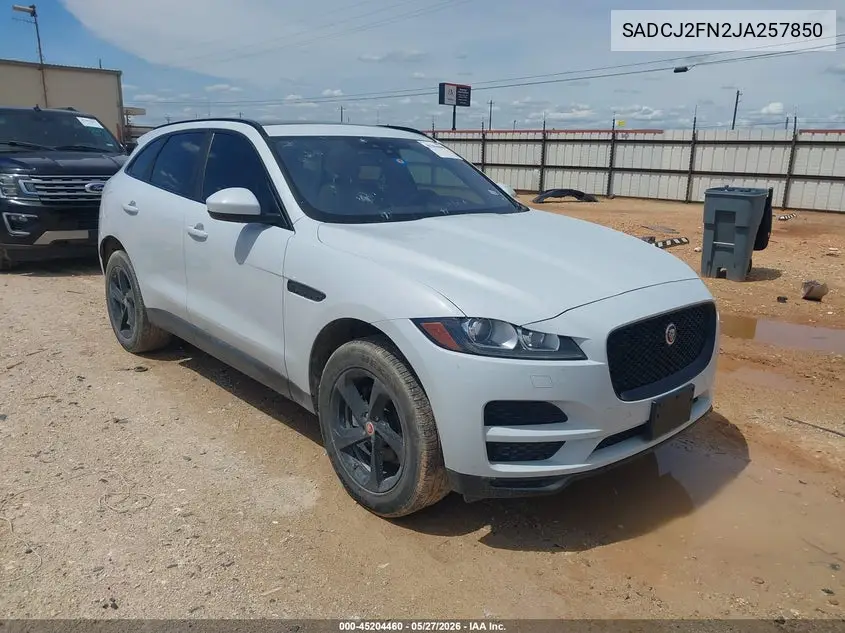 2018 Jaguar F-Pace 20D Premium VIN: SADCJ2FN2JA257850 Lot: 45204460