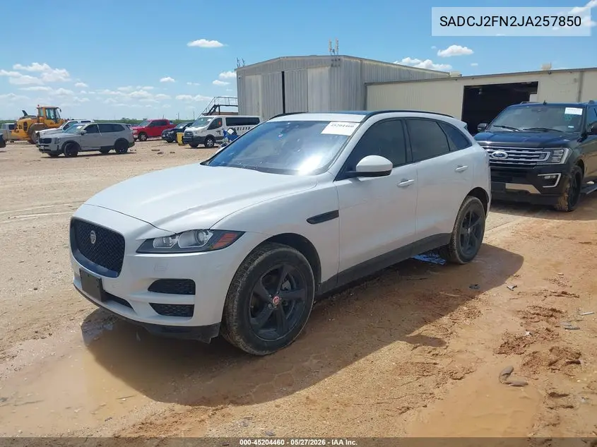 2018 Jaguar F-Pace 20D Premium VIN: SADCJ2FN2JA257850 Lot: 45204460