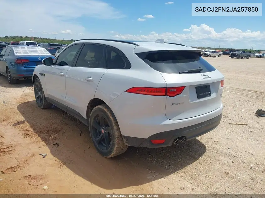 2018 Jaguar F-Pace 20D Premium VIN: SADCJ2FN2JA257850 Lot: 45204460