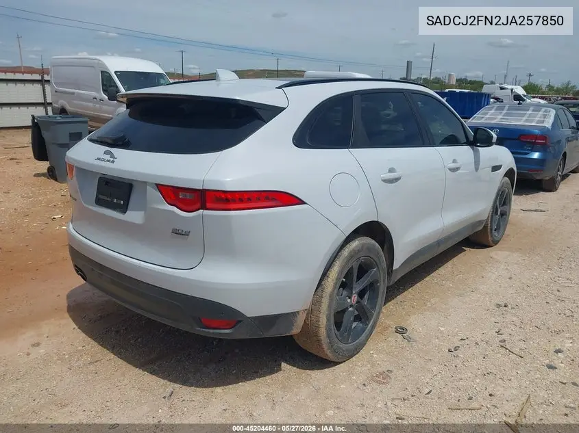 2018 Jaguar F-Pace 20D Premium VIN: SADCJ2FN2JA257850 Lot: 45204460