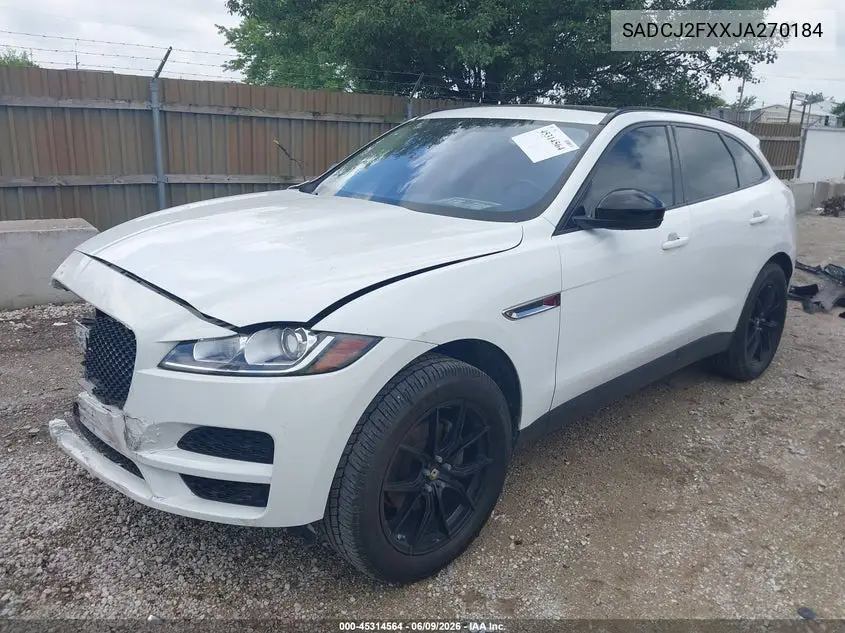 2018 Jaguar F-Pace 25T Premium VIN: SADCJ2FXXJA270184 Lot: 45314564