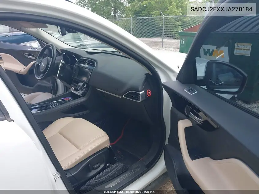 2018 Jaguar F-Pace 25T Premium VIN: SADCJ2FXXJA270184 Lot: 45314564