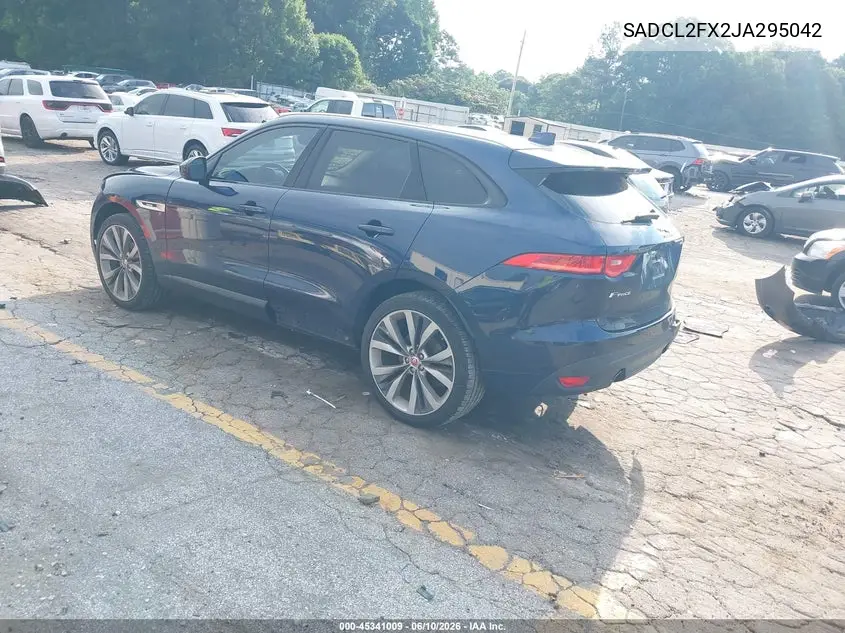 2018 Jaguar F-Pace 25T R-Sport VIN: SADCL2FX2JA295042 Lot: 45341009