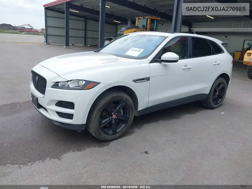 2018 Jaguar F-Pace 25T Premium VIN: SADCJ2FX0JA270985 Lot: 45396280