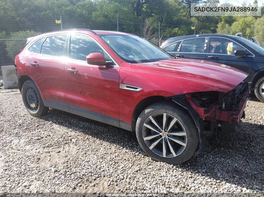 2018 Jaguar F-Pace 20D Prestige VIN: SADCK2FN9JA288946 Lot: 45461488