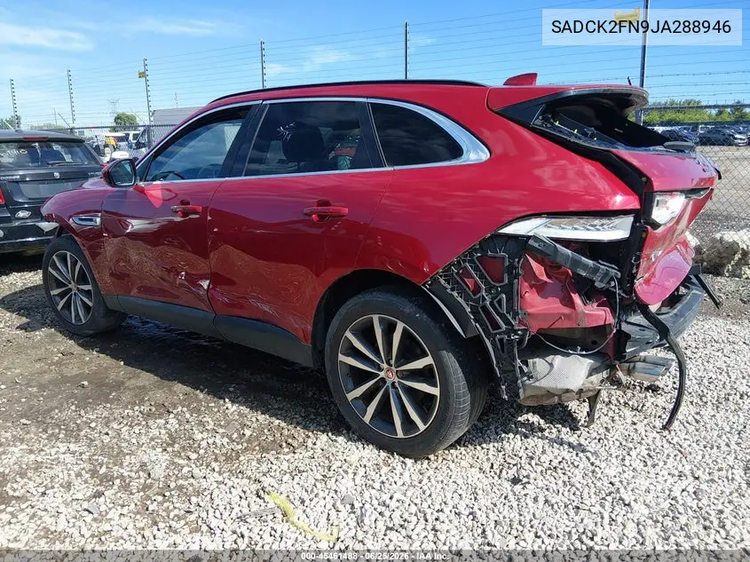 2018 Jaguar F-Pace 20D Prestige VIN: SADCK2FN9JA288946 Lot: 45461488