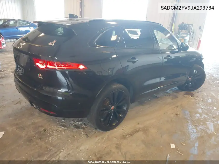 2018 Jaguar F-Pace S VIN: SADCM2FV9JA293784 Lot: 45463367