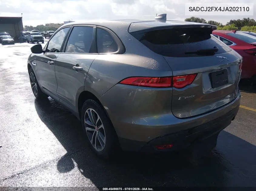 2018 Jaguar F-Pace 25T Premium VIN: SADCJ2FX4JA202110 Lot: 45490075