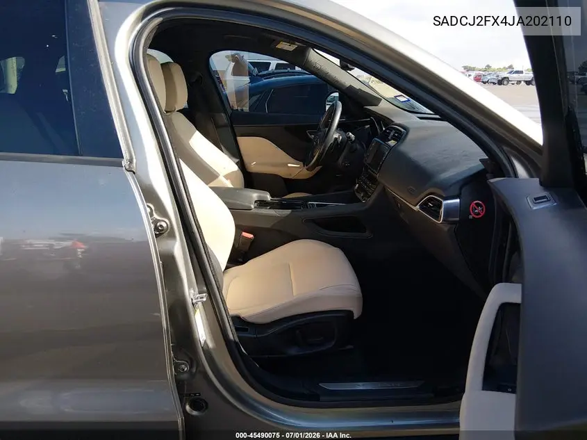 2018 Jaguar F-Pace 25T Premium VIN: SADCJ2FX4JA202110 Lot: 45490075