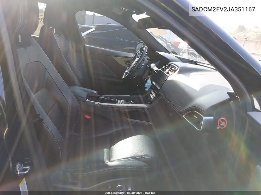 2018 Jaguar F-Pace S VIN: SADCM2FV2JA351167 Lot: 45505493