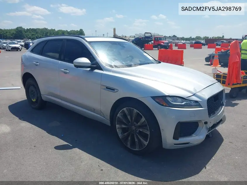 2018 Jaguar F-Pace S VIN: SADCM2FV5JA298769 Lot: 45520310