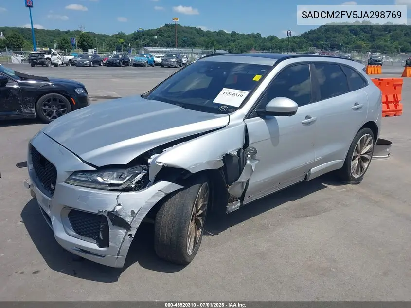 2018 Jaguar F-Pace S VIN: SADCM2FV5JA298769 Lot: 45520310